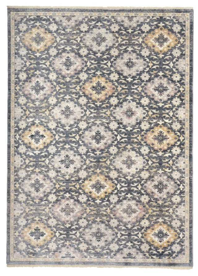 Feizy Kyra 3858F Blue/Gold Rugs.