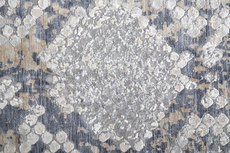 Feizy Laina Lai39Gif Silver/Gray/Blue Rug.