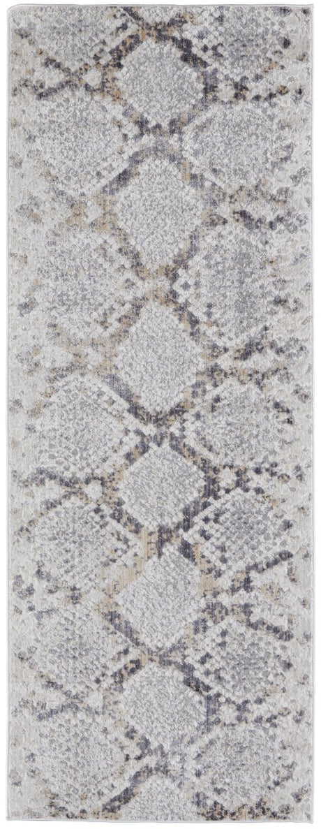 Feizy Laina Lai39Gif Silver/Gray/Blue Rug.