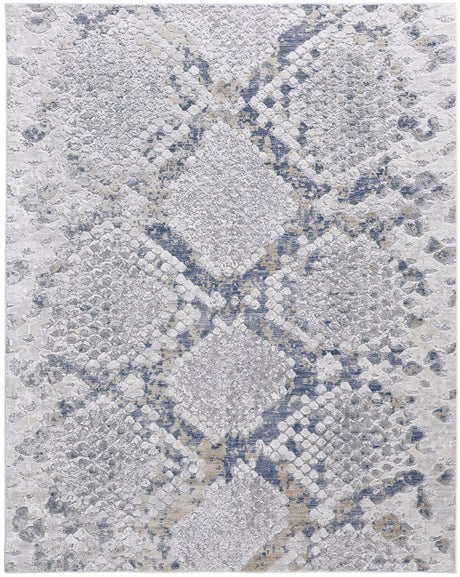 Feizy Laina Lai39Gif Silver/Gray/Blue Rug.