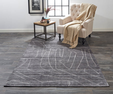 Feizy Lennox 8698F Gray/Ivory Rugs.