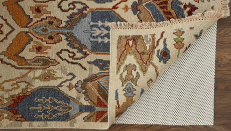 Feizy Leylan Ley0563F Tan/Ivory/Orange Rug.