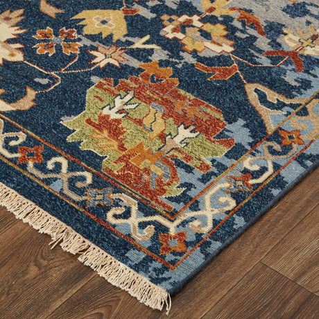 Feizy Leylan Ley0587F Blue/Orange/Red Rug.