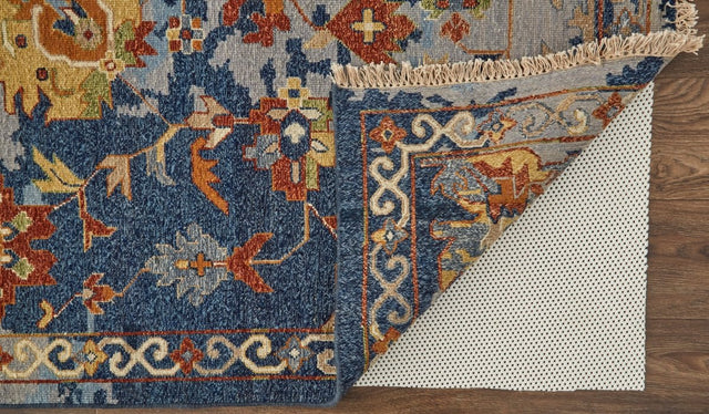 Feizy Leylan Ley0587F Blue/Orange/Red Rug.