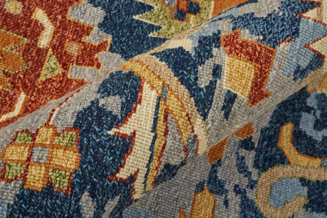 Feizy Leylan Ley0587F Blue/Orange/Red Rug.