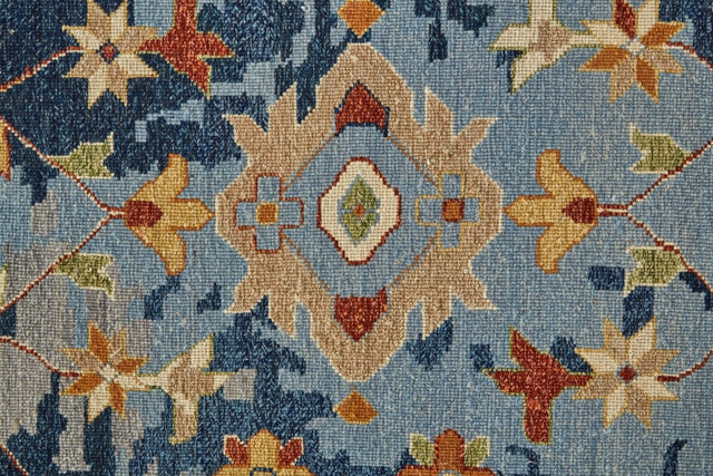 Feizy Leylan Ley0587F Blue/Orange/Red Rug.