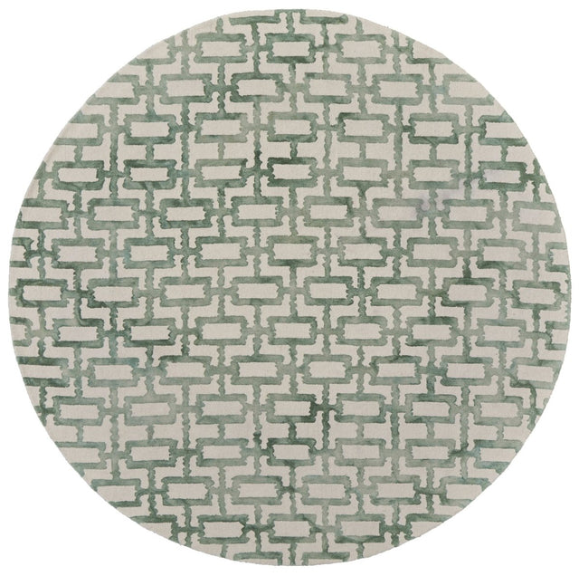 Feizy Lorrain 6108919F Ivory/Green Rug.