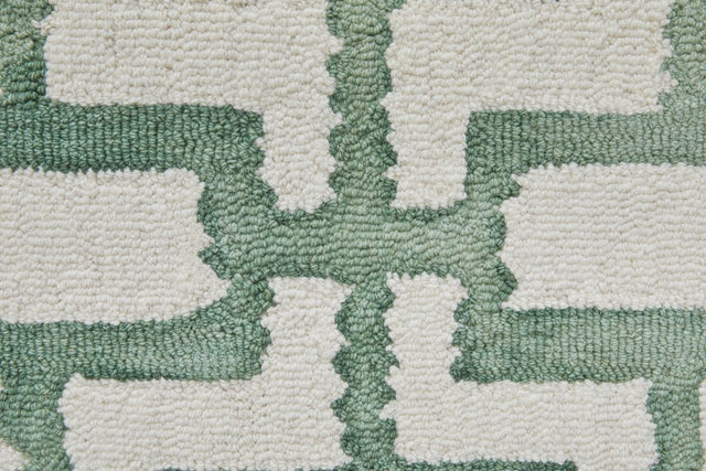 Feizy Lorrain 6108919F Ivory/Green Rug.