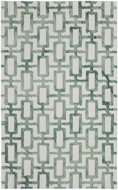 Feizy Lorrain 6108919F Ivory/Green Rug.