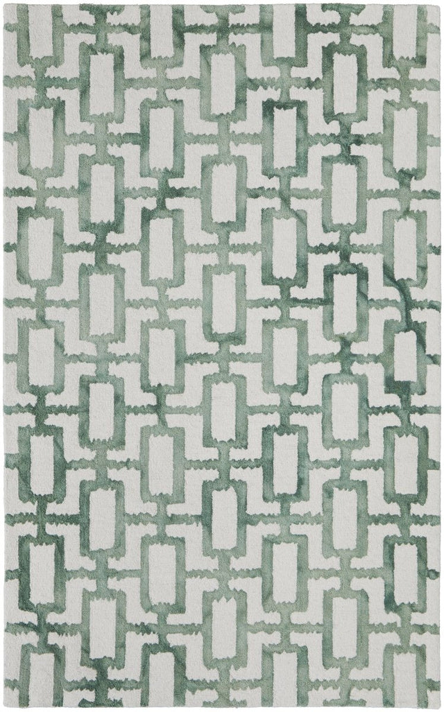 Feizy Lorrain 6108919F Ivory/Green Rug.