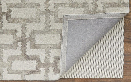 Feizy Lorrain 6108919F Ivory/Taupe Rug.