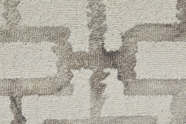 Feizy Lorrain 6108919F Ivory/Taupe Rug.