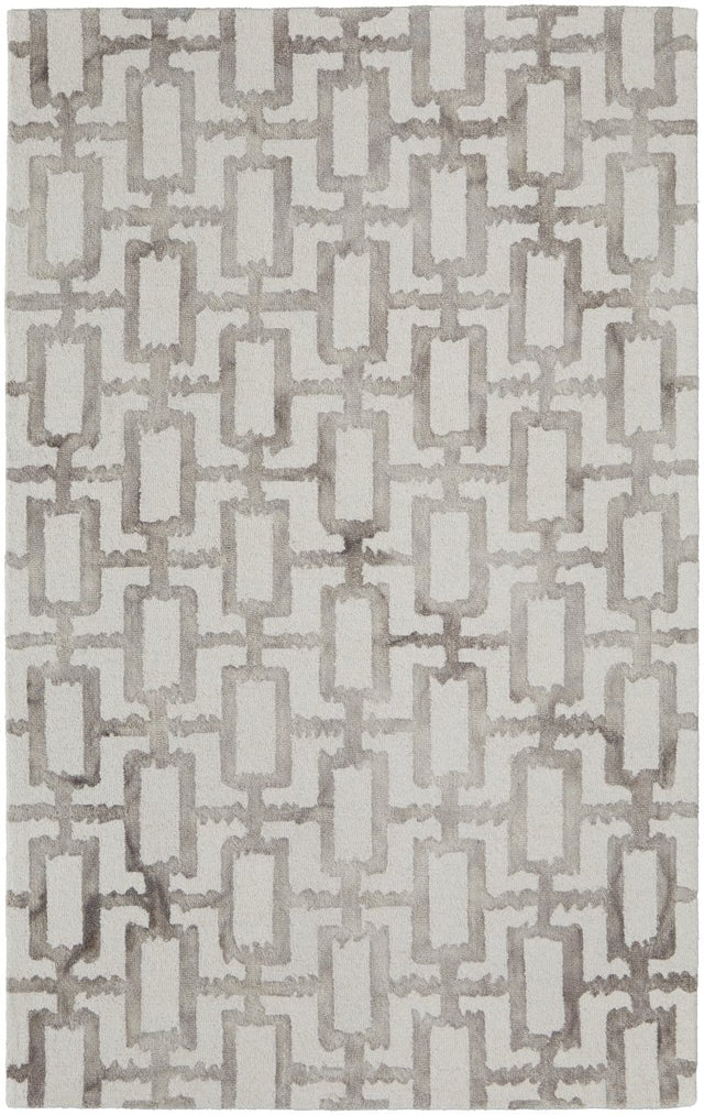 Feizy Lorrain 6108919F Ivory/Taupe Rug.