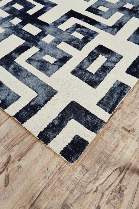 Feizy Lorrain 8568F Black/Ivory Rugs.