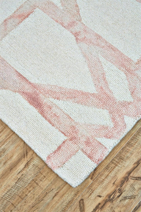 Feizy Lorrain 8571F Pink/Ivory Rugs.