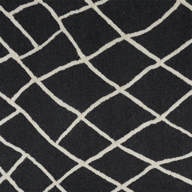 Feizy Lusk I8085 Black/Ivory Rug.