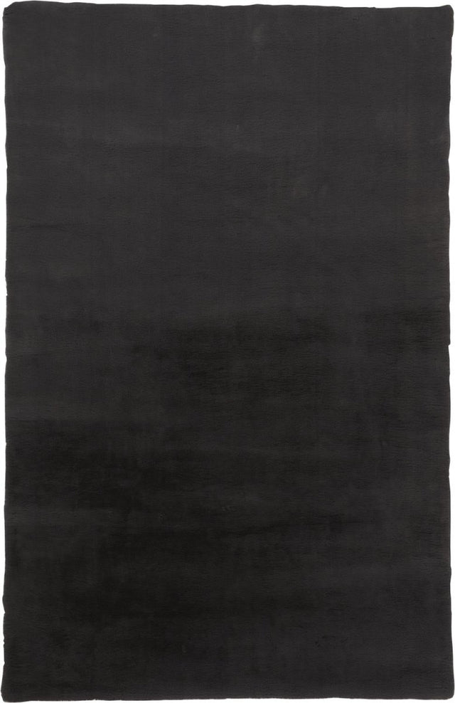 Feizy Luxe Velour 4506F Black Rugs.