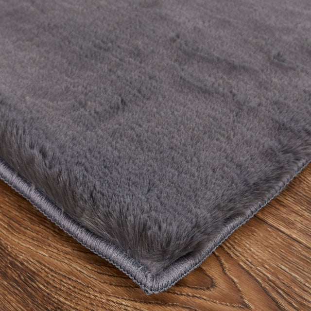 Feizy Luxe Velour 4506F Black Rugs.