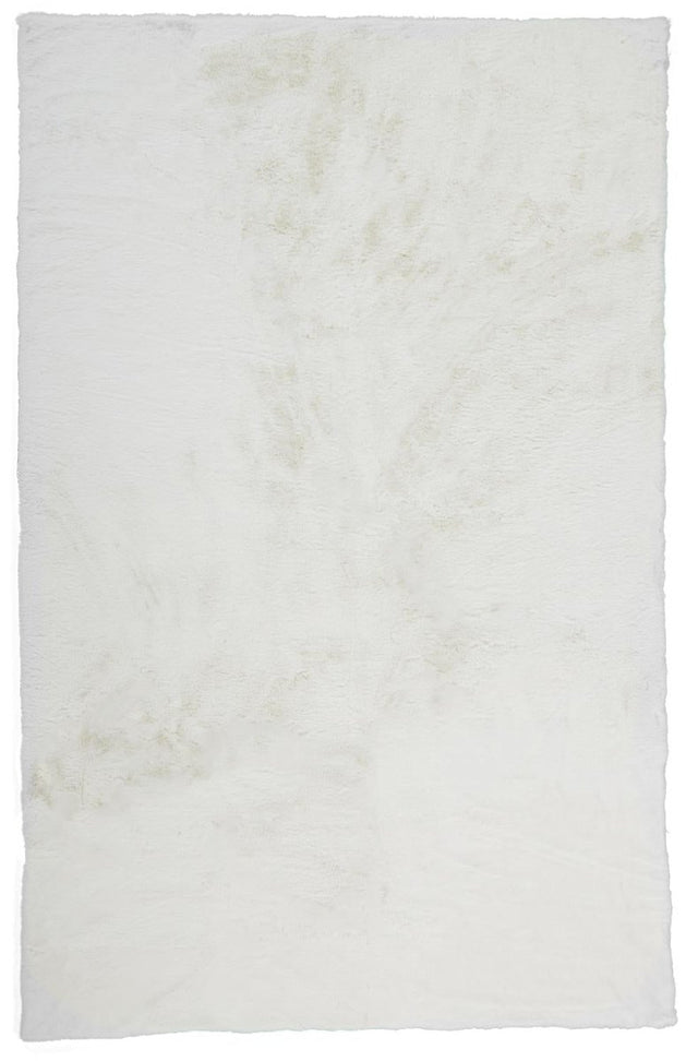 Feizy Luxe Velour 4506F White Rugs.