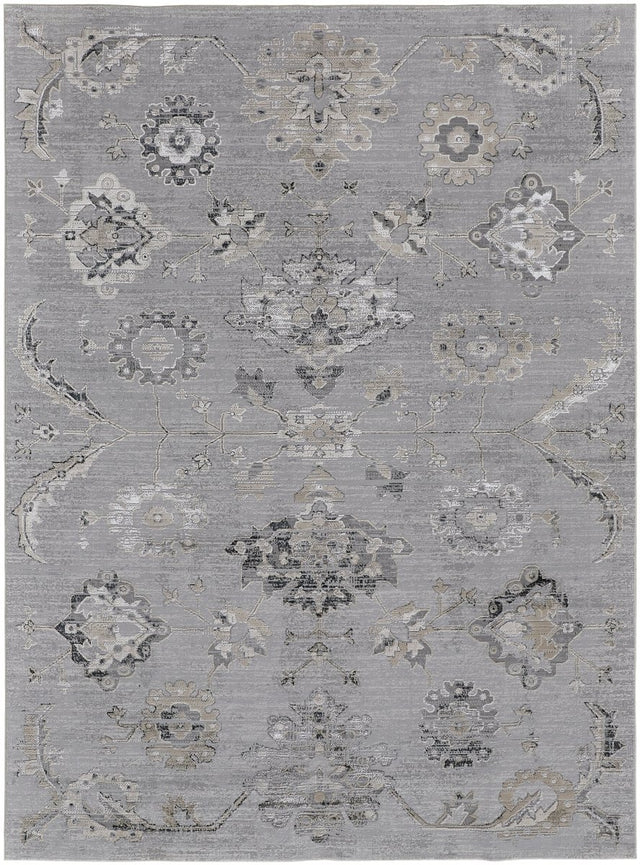 Feizy Macklaine 39Fqf Silver/Beige Rug.