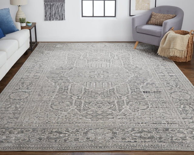 Feizy Macklaine 39Frf Beige/Gray Rug.