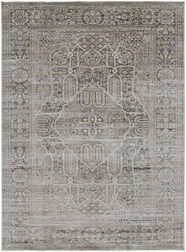 Feizy Macklaine 39Frf Beige/Gray Rug.