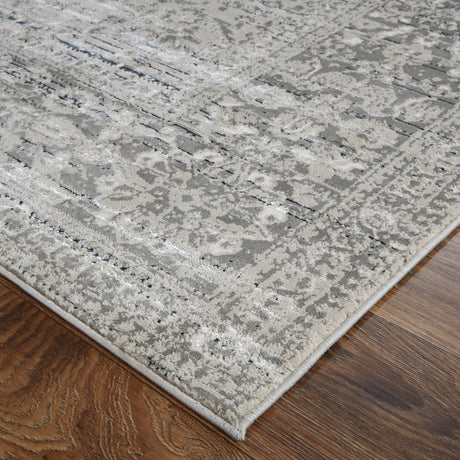 Feizy Macklaine 39Frf Beige/Gray Rug.