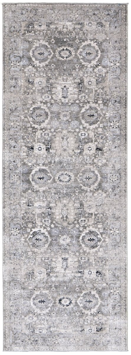 Feizy Macklaine 39Fuf Beige/Silver Rug.