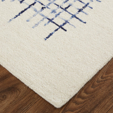 Feizy Maddox 8630F Ivory/Navy Rugs - Feizy - mdx8630fivynvyp00