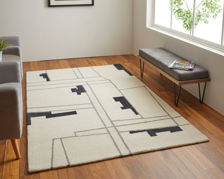 Feizy Maguire Mgr8902F Ivory/Gray/Taupe Rug.