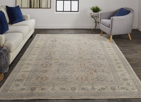 Feizy Marquette 3761F Gray/Blue Rugs - Feizy - mrq3761fgrymltp00