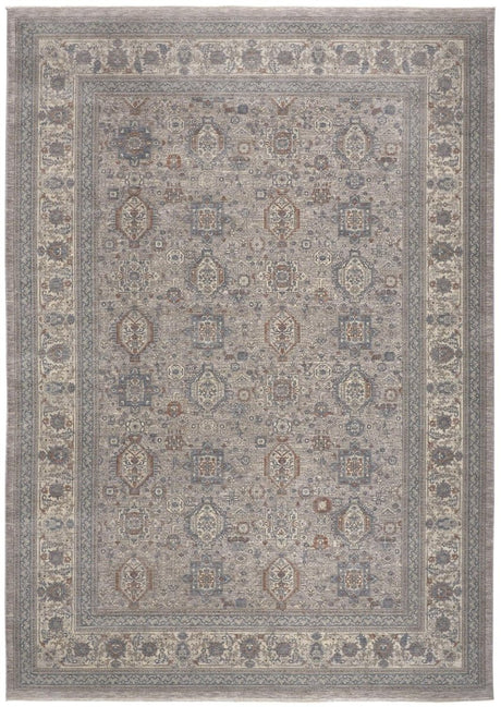 Feizy Marquette 3761F Gray/Blue Rugs - Feizy - mrq3761fgrymltp00