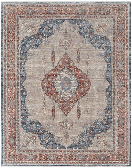 Feizy Marquette 39Grf Gray/Multi Rug.