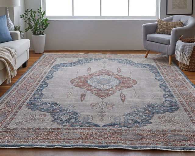 Feizy Marquette 39Grf Gray/Multi Rug.