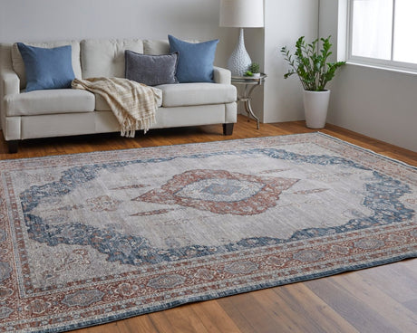 Feizy Marquette 39Grf Gray/Multi Rug.