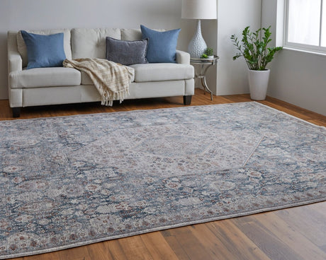 Feizy Marquette 39Guf Blue/Gray Rug.