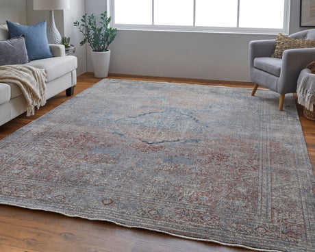 Feizy Marquette 39Gvf Blue/Multi Rug.