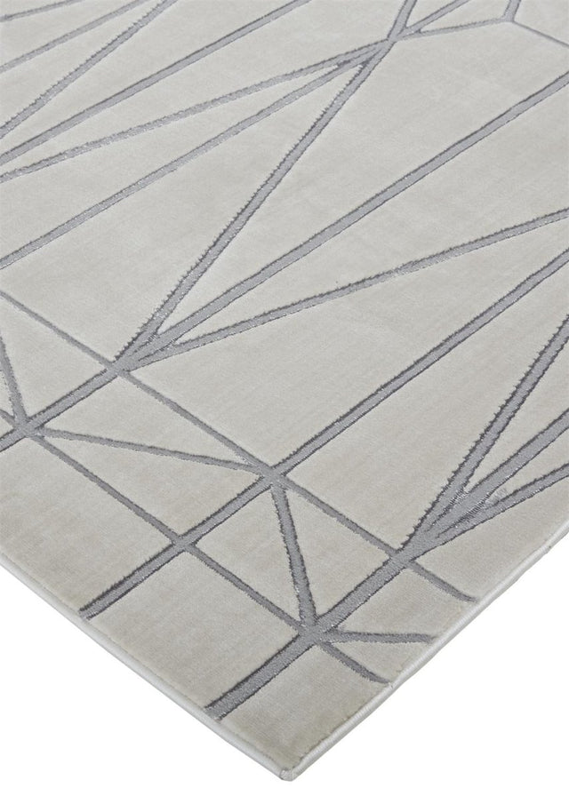 Feizy Micah 3045F Ivory/Silver Rugs.