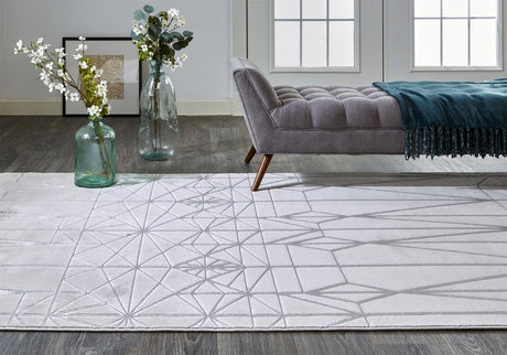 Feizy Micah 3045F Ivory/Silver Rugs - Feizy - 6943045fivyslvp18