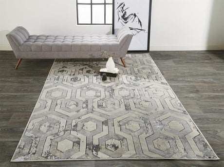 Feizy Micah 3046F Ivory/Silver Rugs - Feizy - 6943046fbgegryp18