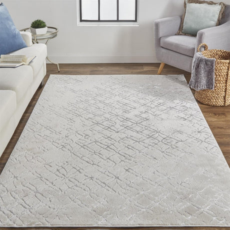 Feizy Micah 3047F Ivory/Silver Rugs - Feizy - 6943047fbgeslvp18