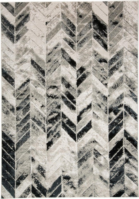 Feizy Micah 3048F Silver/Black Rugs - Feizy - 6943048fgryslvp18