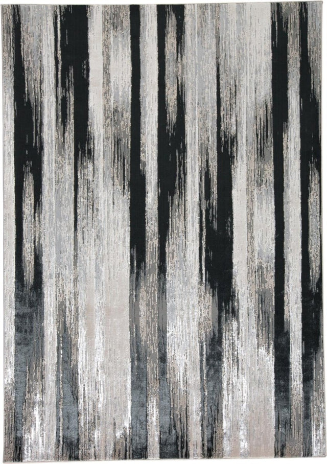 Feizy Micah 3338F Black/Silver Rugs.