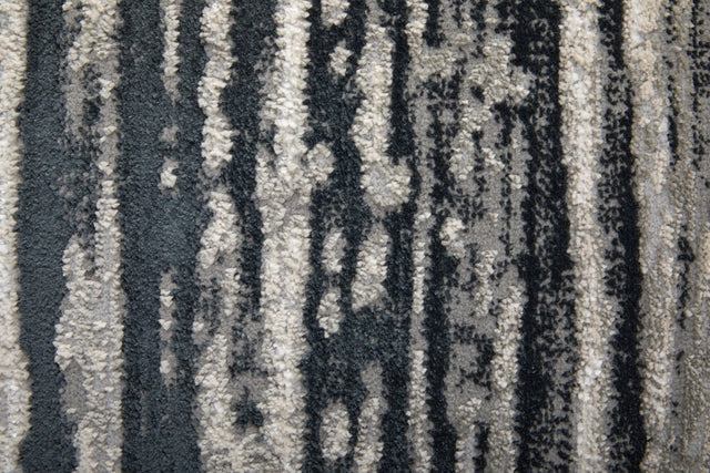 Feizy Micah 69439Lrf Black/Silver/Taupe Rug.