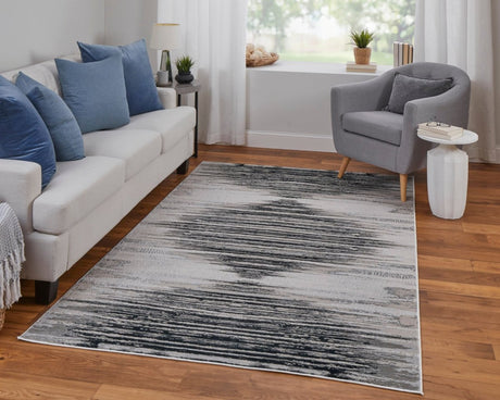 Feizy Micah 69439Lrf Black/Silver/Taupe Rug.