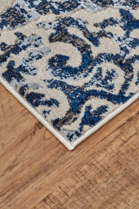 Feizy Milton 3466F Blue/Ivory Rugs - Feizy - 6533466fryl000n89