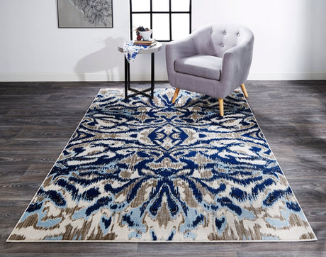 Feizy Milton 3467F Blue/Taupe Rugs - Feizy - 6533467fbhz000a22