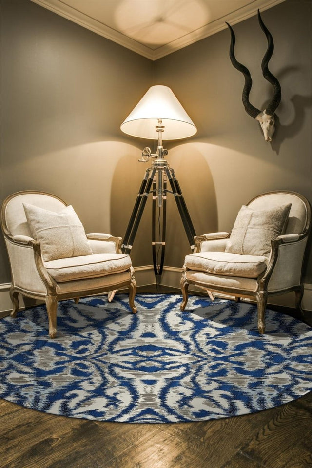 Feizy Milton 3467F Blue/Taupe Rugs.