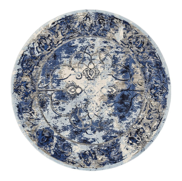 Feizy Milton 3471F Blue/Ivory Rugs.