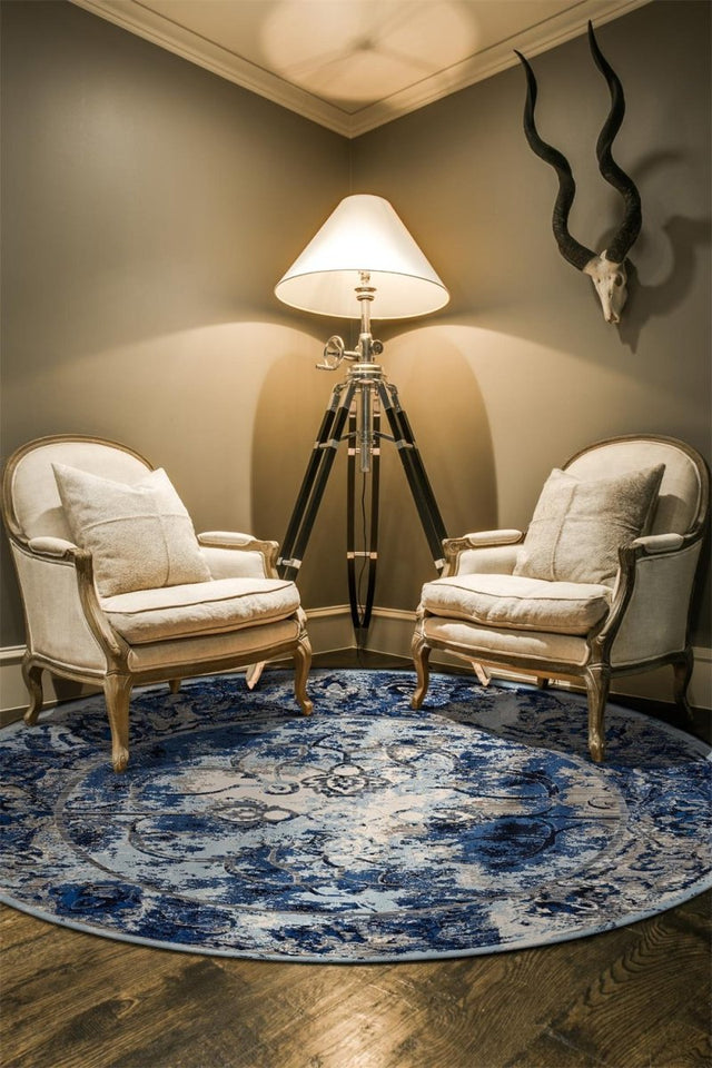 Feizy Milton 3471F Blue/Ivory Rugs.